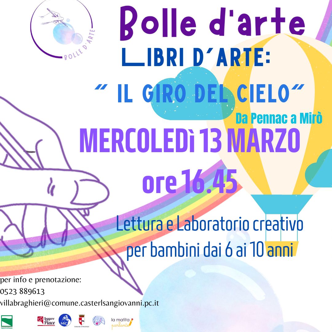 BOLLE D'ARTE: LETTURA E LABORATORIO CREATIVO